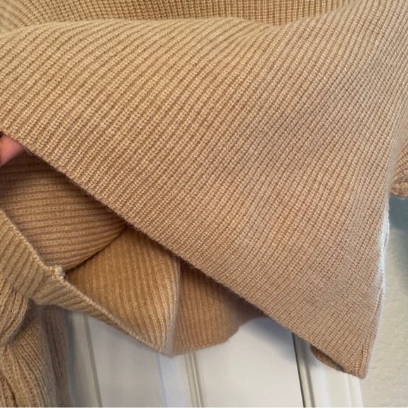 Oak + Fort knit sweater size small oatmeal tan euc - Picture 5 of 8